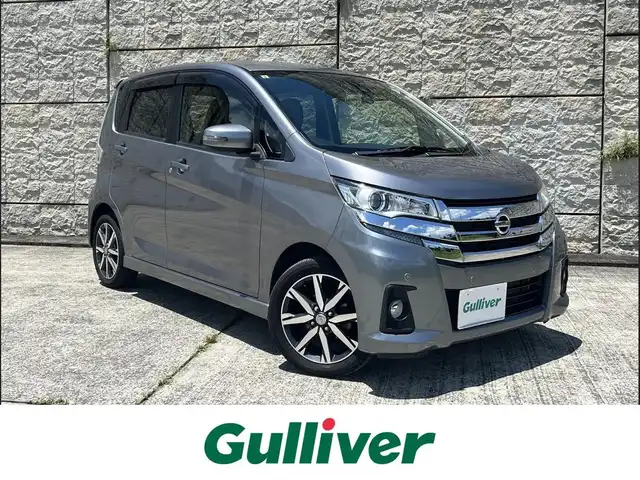 日産 デイズ ハイウェイスターG ターボ 長崎県 2018(平30)年 6.8万km チタニウムグレーメタリック 純正メモリナビ/(CD/DVD/BT/フルセグ)/全方位カメラ/衝突軽減ブレーキ/レーンアシスト/コーナーセンサー/クルーズコントロール/前後ドライブレコーダー/ETC/オートライト/オートハイビーム/純正15インチAW