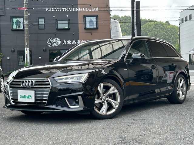 アウディ Ａ４ 35TFSIスポーツ 静岡県 2019(令1)年 3.8万km 黒 Sラインパッケージ/純正ナビ/フルセグTV/DVD/CD/SD/MSV/BT/全方位カメラ/ハーフレザーシート/前席パワーシート/前席シートヒーター /パワーバックドア/バーチャルコックピット/衝突軽減ブレーキ/レーンキープアシスト/ブラインドスポットモニター/クリアランスソナー/レーダークルーズコントロール/ビルトインETC2.0/LEDヘッドライト/純正18インチAW/スマートキー×2/保証書/取扱説明書/R4/R6点検記録簿有