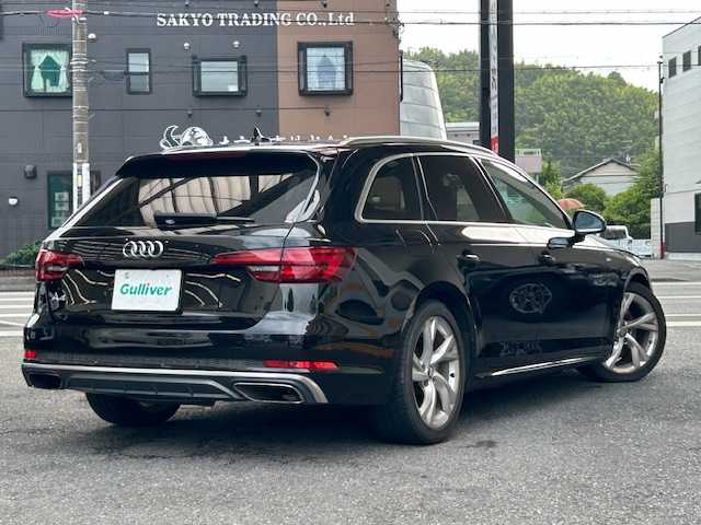 アウディ Ａ４ 35TFSIスポーツ 静岡県 2019(令1)年 3.8万km 黒 Sラインパッケージ/純正ナビ/フルセグTV/DVD/CD/SD/MSV/BT/全方位カメラ/ハーフレザーシート/前席パワーシート/前席シートヒーター /パワーバックドア/バーチャルコックピット/衝突軽減ブレーキ/レーンキープアシスト/ブラインドスポットモニター/クリアランスソナー/レーダークルーズコントロール/ビルトインETC2.0/LEDヘッドライト/純正18インチAW/スマートキー×2/保証書/取扱説明書/R4/R6点検記録簿有