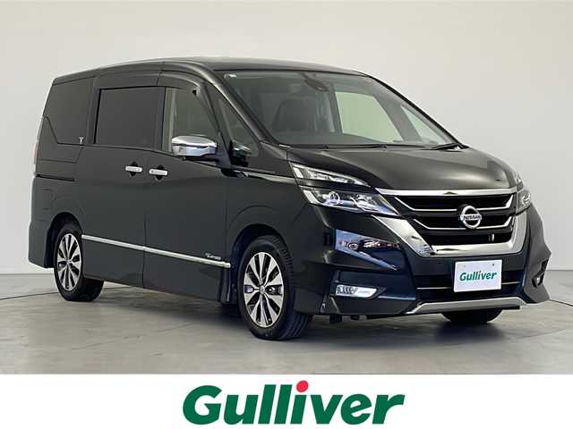 日産 セレナ ハイウェイスター 大分県 2016(平28)年 13.5万km ダイヤモンドブラック プロパイロット/・アダプティブクルーズコントロール/・レーンキープアシスト/BOSEスピーカー/パーキングアシスト/純正エアロ/フリップダウンモニター/純正9インチSDナビ/フルセグ/BT/DVD/SD/アラウンドビューモニター/デジタルインナーミラー/コーナーセンサー/衝突軽減ブレーキ/社外ドライブレコーダー/ビルトインETC/合否クロシート/サイドバイザー/純正フロアマット/保証書/取扱説明書/スペアキー