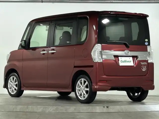 ダイハツ タント カスタム X SA 広島県 2014(平26)年 6万km ファイアークォーツレッドM 禁煙/純正ナビ/CD/DVD/DTV/Bluetooth/バックカメラ/両側パワースライドドア/LEDオートライト/ETC/スマートキー/プッシュスタート/純正フロアマット/純正ドアバイザー/前後ドライブレコーダー/ステアリングスイッチ/アイドリングストップ