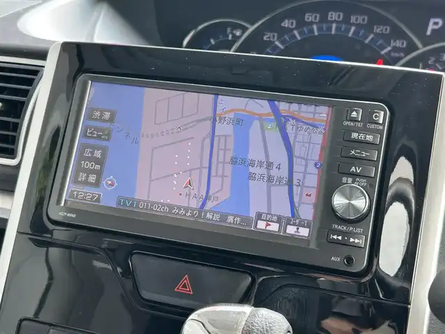 ダイハツ タント カスタム X SA 広島県 2014(平26)年 6万km ファイアークォーツレッドM 禁煙/純正ナビ/CD/DVD/DTV/Bluetooth/バックカメラ/両側パワースライドドア/LEDオートライト/ETC/スマートキー/プッシュスタート/純正フロアマット/純正ドアバイザー/前後ドライブレコーダー/ステアリングスイッチ/アイドリングストップ