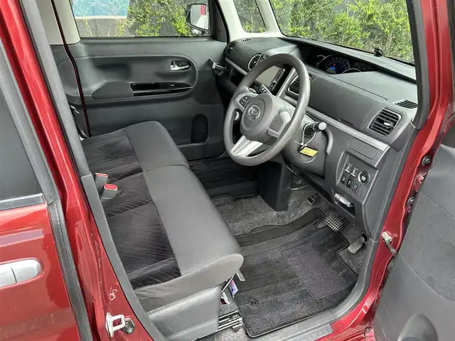 ダイハツ タント カスタム X SA 広島県 2014(平26)年 6万km ファイアークォーツレッドM 禁煙/純正ナビ/CD/DVD/DTV/Bluetooth/バックカメラ/両側パワースライドドア/LEDオートライト/ETC/スマートキー/プッシュスタート/純正フロアマット/純正ドアバイザー/前後ドライブレコーダー/ステアリングスイッチ/アイドリングストップ