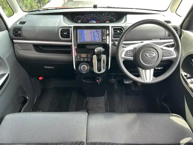 ダイハツ タント カスタム X SA 広島県 2014(平26)年 6万km ファイアークォーツレッドM 禁煙/純正ナビ/CD/DVD/DTV/Bluetooth/バックカメラ/両側パワースライドドア/LEDオートライト/ETC/スマートキー/プッシュスタート/純正フロアマット/純正ドアバイザー/前後ドライブレコーダー/ステアリングスイッチ/アイドリングストップ