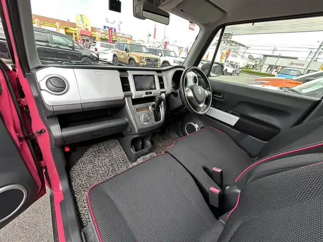 スズキ ハスラー G 群馬県 2015(平27)年 3.8万km キャンディピンクメタリック/ホワイト2トーンルーフ OPホワイトルーフ/カロッツェリアナビ/CD・DVD・BT・フルセグ/前後ドライブレコーダー/ビルトインETC/シートヒーター/横滑り防止装置/衝突軽減ブレーキ/アイドリングストップ/ホワイトスチールホイール/純正フロアマット/取説・保証書/スマートキー×3