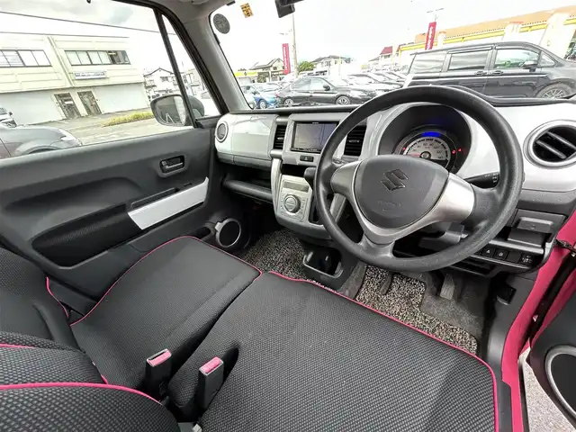 スズキ ハスラー G 群馬県 2015(平27)年 3.8万km キャンディピンクメタリック/ホワイト2トーンルーフ OPホワイトルーフ/カロッツェリアナビ/CD・DVD・BT・フルセグ/前後ドライブレコーダー/ビルトインETC/シートヒーター/横滑り防止装置/衝突軽減ブレーキ/アイドリングストップ/ホワイトスチールホイール/純正フロアマット/取説・保証書/スマートキー×3
