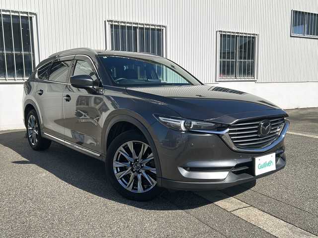 マツダ ＣＸ－８ XD Lパッケージ 富山県 2020(令2)年 10.2万km マシーングレープレミアムM ワンオーナー/サンルーフ/全周囲カメラ/ルーフレール/レザーシート/スマートキー×２/メーカーOPメモリーナビ/DVD/BT/フルセグTV/AUX/USB/BOSEサウンドシステム/ETC/前席パワーシート/前席エアシート・ヒーター/パワーバックドア/衝突安全ブレーキ/レーンキープ/レーダークルコン/BSM/TCS/HUD/TVキャンセラー/クリアランスソナー/電格ウィンカーミラー/アイドリングストップ/プッシュスタート/LEDヘッドライト/フォグ/オートリトラミラー/純正フロアマット/純正19インチAW/ステアリングヒーター/保証書・取説・ナビ取説