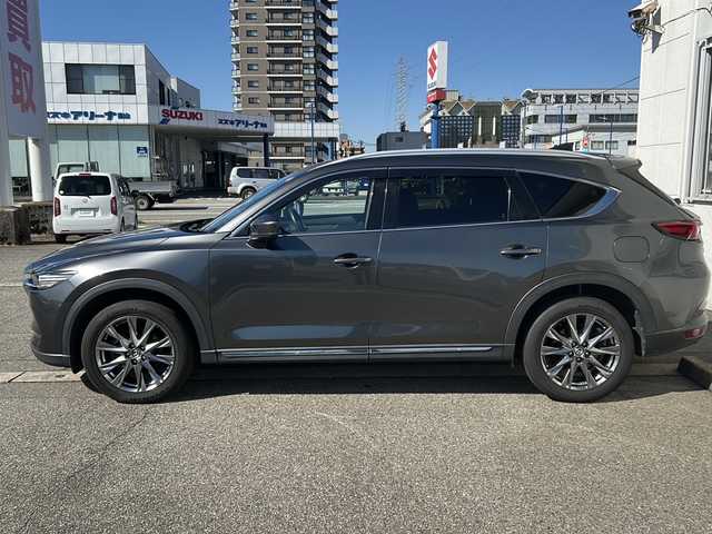 マツダ ＣＸ－８ XD Lパッケージ 富山県 2020(令2)年 10.2万km マシーングレープレミアムM ワンオーナー/サンルーフ/全周囲カメラ/ルーフレール/レザーシート/スマートキー×２/メーカーOPメモリーナビ/DVD/BT/フルセグTV/AUX/USB/BOSEサウンドシステム/ETC/前席パワーシート/前席エアシート・ヒーター/パワーバックドア/衝突安全ブレーキ/レーンキープ/レーダークルコン/BSM/TCS/HUD/TVキャンセラー/クリアランスソナー/電格ウィンカーミラー/アイドリングストップ/プッシュスタート/LEDヘッドライト/フォグ/オートリトラミラー/純正フロアマット/純正19インチAW/ステアリングヒーター/保証書・取説・ナビ取説