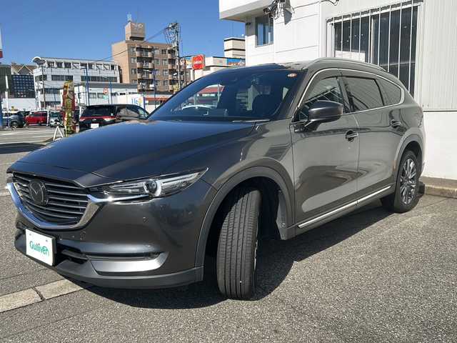マツダ ＣＸ－８ XD Lパッケージ 富山県 2020(令2)年 10.2万km マシーングレープレミアムM ワンオーナー/サンルーフ/全周囲カメラ/ルーフレール/レザーシート/スマートキー×２/メーカーOPメモリーナビ/DVD/BT/フルセグTV/AUX/USB/BOSEサウンドシステム/ETC/前席パワーシート/前席エアシート・ヒーター/パワーバックドア/衝突安全ブレーキ/レーンキープ/レーダークルコン/BSM/TCS/HUD/TVキャンセラー/クリアランスソナー/電格ウィンカーミラー/アイドリングストップ/プッシュスタート/LEDヘッドライト/フォグ/オートリトラミラー/純正フロアマット/純正19インチAW/ステアリングヒーター/保証書・取説・ナビ取説