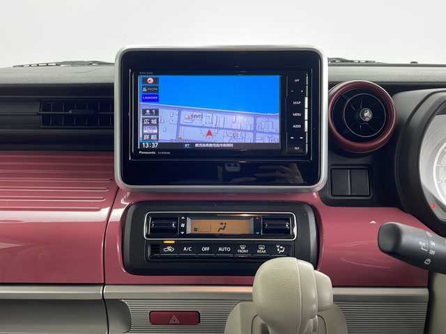 スズキ スペーシア HYBRID X 千葉県 2019(平31)年 5.4万km チアフルピンクメタリック/ホワイト2トーンルーフ 純正SDナビ/（フルセグ/Bluetooth/CD/DVD/AM/FM）/バックカメラ/両側パワースライドドア/ドライブレコーダー/ETC/LEDヘッドライト/D席シートヒーター/プッシュスタートボタン/アイドリングストップ/ドアバイザー/リアサーキュレーター/リアソナー
