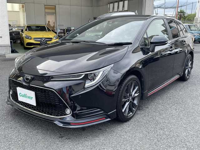 トヨタ カローラツーリング ダブルバイビー 神奈川県 2019(令1)年 3.3万km ブラックマイカ TRDエアロ(F/S/R)/リヤスポイラー/純正メモリーナビ/純正CD/DVD/USB/BT/Miracast/バックモニター/OPスピーカー/ETC/トヨタセーフティセンス/レーダークルーズコントロール/PCS/LDA/RSA/オートハイビーム/コーナーセンサー/純正17インチAW/LEDライト/LEDフォグ/ドライブレコーダー/プッシュスタート/スマートキー×2/ステアリングスイッチ/R2/5/6年ディーラー整備記録/保証書・取説あり