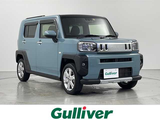 ダイハツ タフト G クロムベンチャー 神奈川県 2022(令4)年 2.3万km レイクブルーメタリック 社外ナビ【AVN-LS01】/AM/FM/CD/SD/Bluetooth/バックカメラ　/フルセグＴＶ　/ガラスルーフ　/シートヒーター　/社外ＥＴＣ　/ルーフレール　/LEDヘッドランプ/社外フロアマット　/USB端子/スマートアシスト　/オートマチックハイビーム　/コーナーセンサー　/衝突軽減ブレーキ/純正１５ＡＷ