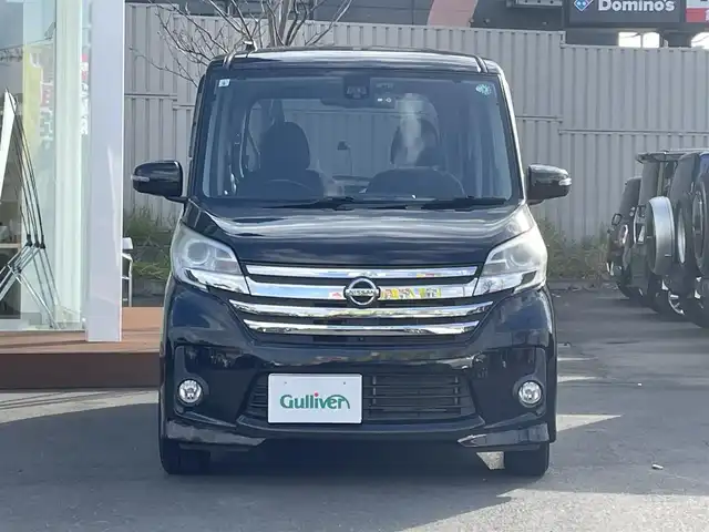 日産 デイズ ルークス ハイウェイスターX Gパッケージ 道央・札幌 2015(平27)年 7.5万km ブラック ・4WD/・ワンオーナー/・純正SDナビ/AM・FM・CD・DVD・AUX・BT/・フルセグTV/・ミュージックサーバー/・ミュージックプレイヤー接続/・車外カメラ（フロント・サイド・全周囲）/・純正ＡＷ付夏タイヤ/・両側パワースライドドア/・純正フロアマット/・エンジンスターター/・スマートキー/・スペアキー/・エンジンスタートボタン/・取扱説明書/・保証書