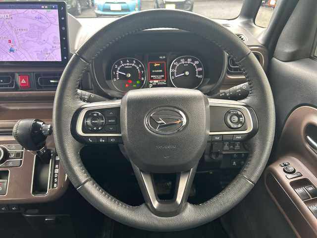 ダイハツ ムーヴ キャンバス セオリー G ターボ 東京都 2022(令4)年 6.2万km サンドベージュメタリック 4WD/ワンオーナー/メモリナビ/フルセグテレビ/バックカメラ/両側パワースライドドア/プッシュスタート/ETC/スマートアシスト/保証書/取説書