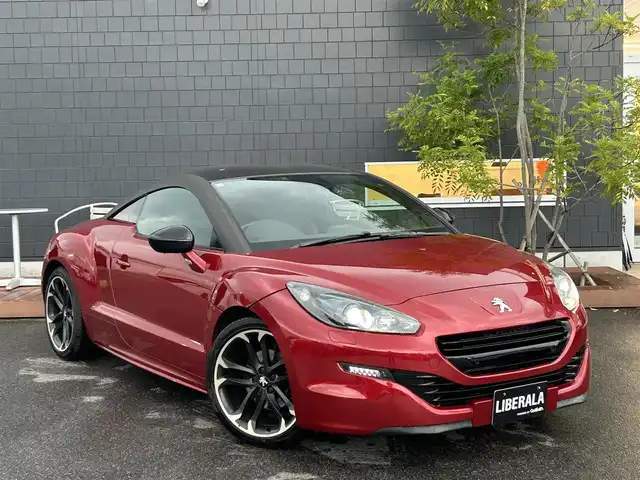 プジョー ＲＣＺ カーボンルーフパック 滋賀県 2015(平27)年 4.3万km 赤Ⅱ カーボンルーフ/レザーシート/・前席パワーシート/・前席シートヒーター /社外メモリーナビ/（CD/DVD/地デジ/BT）/バックカメラ/ETC/前後コーナーセンサー/クルーズコントロール/純正HIDヘッドライト/純正19インチAW/キーレス