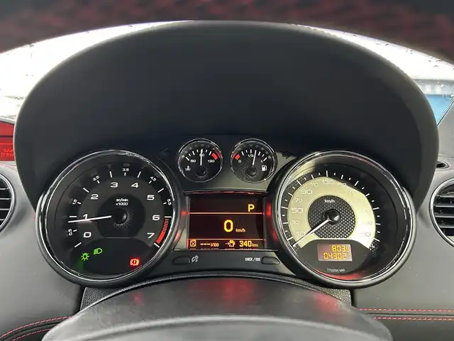プジョー ＲＣＺ カーボンルーフパック 滋賀県 2015(平27)年 4.3万km 赤Ⅱ カーボンルーフ/レザーシート/・前席パワーシート/・前席シートヒーター /社外メモリーナビ/（CD/DVD/地デジ/BT）/バックカメラ/ETC/前後コーナーセンサー/クルーズコントロール/純正HIDヘッドライト/純正19インチAW/キーレス