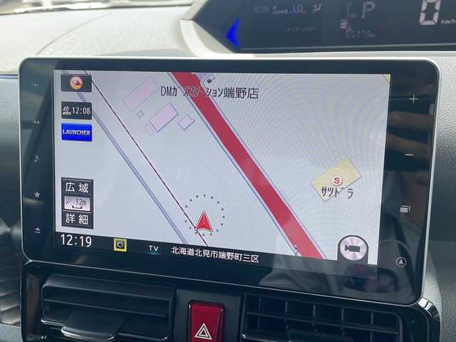 ダイハツ タント カスタム RS 道東・釧路十勝 2019(令1)年 6.6万km レーザーブルークリスタルシャイン ・4WD/・純正SDナビ/(フルセグ・BT・CD・DVD・FM・AM)/・全方位カメラ/バックカメラ/・純正フリップダウンモニター/・レーダークルーズコントロール/・両側パワースライドドア/・純正エンジンスターター/・純正前方ドライブレコーダー/・衝突軽減システム/・車線逸脱警報/・レーンキープアシスト/・LEDヘッドライト/・フォグライト/・オートライト/・オートマチックハイビーム/・ロングスライドスイッチ/・革巻きステアリング/・ステアリングスイッチ/・横滑り防止/・アイドリングストップ/・電格ウィンカーミラー/・ドアバイザー/・スマートキー/・プッシュスタート/・純正AW付冬タイヤ　積込