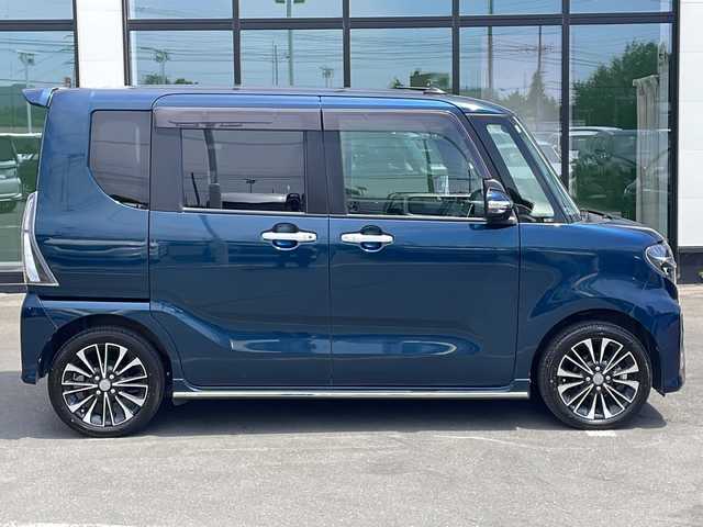 ダイハツ タント カスタム RS 道東・釧路十勝 2019(令1)年 6.6万km レーザーブルークリスタルシャイン ・4WD/・純正SDナビ/(フルセグ・BT・CD・DVD・FM・AM)/・全方位カメラ/バックカメラ/・純正フリップダウンモニター/・レーダークルーズコントロール/・両側パワースライドドア/・純正エンジンスターター/・純正前方ドライブレコーダー/・衝突軽減システム/・車線逸脱警報/・レーンキープアシスト/・LEDヘッドライト/・フォグライト/・オートライト/・オートマチックハイビーム/・ロングスライドスイッチ/・革巻きステアリング/・ステアリングスイッチ/・横滑り防止/・アイドリングストップ/・電格ウィンカーミラー/・ドアバイザー/・スマートキー/・プッシュスタート/・純正AW付冬タイヤ　積込