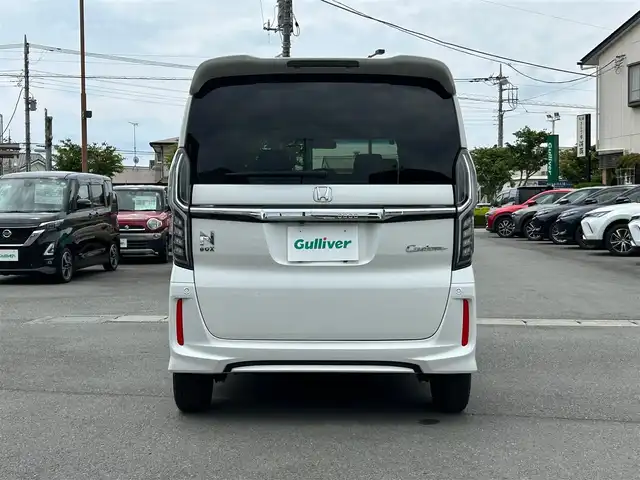 ホンダ Ｎ ＢＯＸ カスタム G EX ホンダセンシング 静岡県 2019(平31)年 2.6万km プラチナホワイトパール エンジンスタートボタン/パワーステアリング/パワーウィンドウ/アイドリングストップ/オートエアコン/スマートキー/クルーズコントロール/純正ETC/バックカメラ/SDナビ(CD.DVD.BT.フルセグ)/ウォークスルー/純正フロアマット/両側パワースライドドア/純正アルミホイール/ABS/横滑り防止装置/コーナーセンサー/レーンキープアシスト/オートライト/LEDライト/W+サイドエアバック/衝突軽減システム/カーテンエアバック