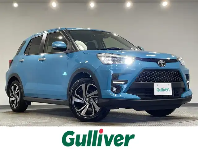 トヨタ ライズ Z 愛知県 2022(令4)年 2.9万km ターコイズブルーマイカメタリック 純正９インチディスプレイオーディオ　/（Bluetooth/スマートフォン連携/FM/AM/フルセグTV/USB)/パノラミックビューモニター　/スマートアシスト　/　　-レーダークルーズコントロール　/　　-衝突軽減ブレーキ/　　-車線逸脱警報/　　-先行車発進お知らせ機能/　　-コーナーセンサー/　　-標識認識機能/ビルトインＥＴＣ　/シートヒーター　/ＬＥＤヘッドライト　/ＬＥＤフォグランプ/ドライブレコーダー/オートブレーキホールド機能/純正フロアマット/純正17インチAW（サマータイヤ有）