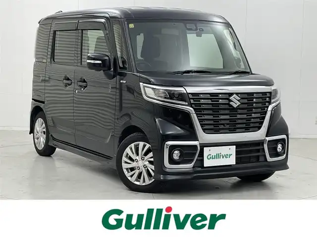 スズキ スペーシア カスタム HYBRID GS 茨城県 2018(平30)年 4万km ブルーイッシュブラックパール3 パイオニアナビ/フルセグ視聴可/USBポート/ワンオーナー/スペアキー/Bluetooth接続/ETC/ドライブレコーダー/全方位カメラ/シートヒーター/片側パワースライドドア/純正アルミホイール/衝突被害軽減システム