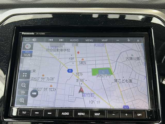 スズキ エスクード 静岡県 2023(令5)年 2.3万km コスミックブラックパール 【主要装備】/純正ナビ　/バックカメラ　/ＥＴＣ　/レーダークルーズコントロール　/プリクラッシュセーフティ　/ステアリングスイッチ　/前後ドライブレコーダー　/フルセグ　/シートヒーター　/ハーフレザーシート　/ＬＥＤヘッドライト