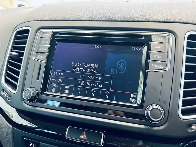 フォルクスワーゲン シャラン TDI ハイライン 大阪府 2022(令4)年 4.3万km 黒 純正ディスプレイオーディオ/applecarplay/バックカメラ/ハーフレザー/Ｄパワーシート/シートヒーター/ACC/ブラインドスポット/純正17インチAW/HIDヘッドライト/電動リアゲート/両側パワースライドドア/パドルシフト/ETC/ドラレコ