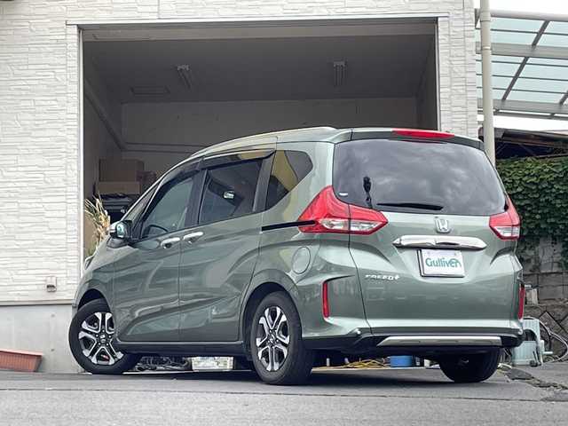 ホンダ フリード＋ クロスター ホンダセンシング 大分県 2021(令3)年 3万km 緑 ワンオーナー /ハーフレザーシート /両側パワースライドドア /純正フロアマット/純正15インチアルミホイール/純正ビルトインETC/純正ドラレコ/純正LEDヘッドライト/オートライト/社外ナビ/Bluetooth/バックカメラ/コーナーセンサー/衝突被害軽減ブレーキ/横滑り防止装置/レーンキープアシスト