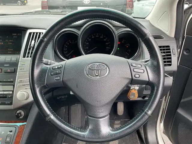 トヨタ ハリアー 240G 滋賀県 2008(平20)年 13.5万km ホワイトパールクリスタルシャイン 純正ナビ/HDD/MD/FM/AM/バックカメラ/ETC/前後ドライブレコーダー/HIDヘッドライト/フォグランプ/純正ナビ