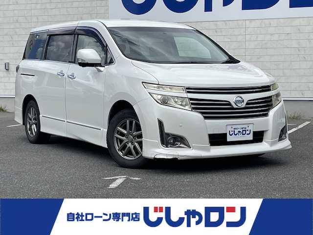 日産 エルグランド 250HWS アーバンクロム 佐賀県 2012(平24)年 10万km ブリリアントホワイトパール （株)IDOMが運営する【じしゃロン佐賀店】の自社ローン専用車両になります。/こちらは現金またはオートローンご利用時の価格です。自社ローンご希望の方は別途その旨お申付け下さい/禁煙車/純正HDDナビ/（DVD/FM/AM）/全方位カメラ/TV/両側電動スライドドア/横滑り防止装置/後部座席モニター/ハロゲンライト/オートライト/ハーフレザー/フロアマット/取扱説明書