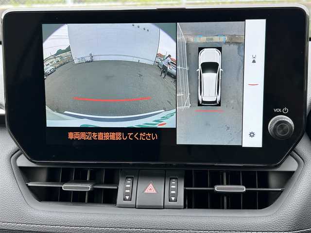 トヨタ ＲＡＶ４ ハイブリッドG 佐賀県 2023(令5)年 0.3万km プラチナホワイトパールマイカ ワンオーナー/ＴＲＤフルエアロ　/パノラマムーンルーフ　/デジタルインナーミラー　/置くだけ充電　/トヨタセーフティセンス/・プリクラッシュセーフティ/・レーダークルーズコントロール/・レーントレーシングアシスト/・オートマチックハイビーム/パーキングサポートブレーキ　/ブラインドスポットモニター/クリアランスソナー/ディスプレイオーディオ/・パノラミックビューモニター/・フルセグTV/BT/合皮シート/パワーシート/シートヒーター/シートベンチレーション/シートメモリ/パワーバックドア/LEDヘッドライト/フォグランプ/ルーフレール/純正18インチAW/革巻きステアリング/ステアリグヒーター/電動パーキングスイッチ/ステアリングスイッチ/ETC2.0/左右独立フルオートエアコン