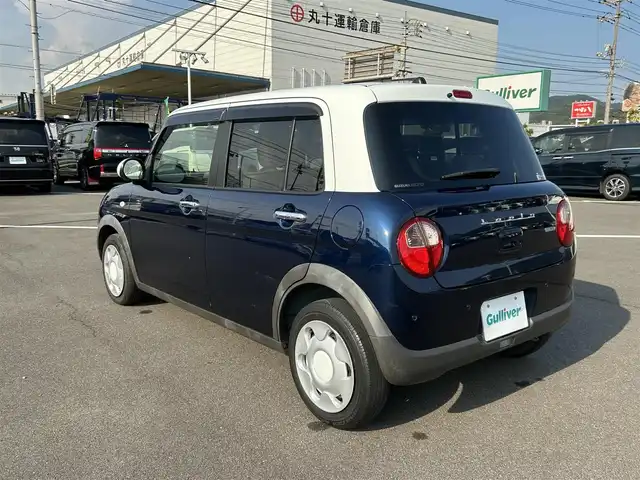 スズキ ラパン モード 岡山県 2020(令2)年 7.7万km ノクターンブルーパール/ホワイト 2トーンルーフ 登録時走行距離76379km/純正8インチナビ/フルセグTV(AM.FM.CD.DVD.TV.BT)/全方位カメラ/ETC/ドライブレコーダー/シートヒーター/クリアランスソナー/衝突軽減ブレーキ/レーンキープアシスト/オートライト/アイドリングストップ/純正フロアマット