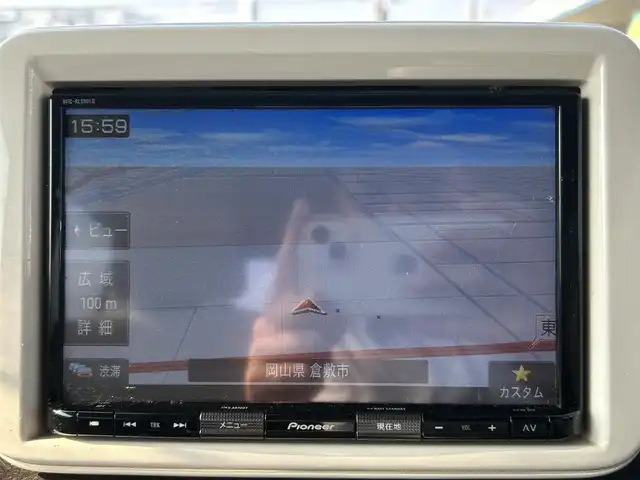 スズキ ラパン モード 岡山県 2020(令2)年 7.7万km ノクターンブルーパール/ホワイト 2トーンルーフ 登録時走行距離76379km/純正8インチナビ/フルセグTV(AM.FM.CD.DVD.TV.BT)/全方位カメラ/ETC/ドライブレコーダー/シートヒーター/クリアランスソナー/衝突軽減ブレーキ/レーンキープアシスト/オートライト/アイドリングストップ/純正フロアマット