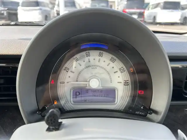 スズキ ラパン モード 岡山県 2020(令2)年 7.7万km ノクターンブルーパール/ホワイト 2トーンルーフ 登録時走行距離76379km/純正8インチナビ/フルセグTV(AM.FM.CD.DVD.TV.BT)/全方位カメラ/ETC/ドライブレコーダー/シートヒーター/クリアランスソナー/衝突軽減ブレーキ/レーンキープアシスト/オートライト/アイドリングストップ/純正フロアマット