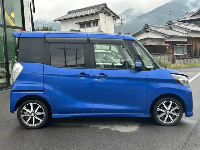日産 デイズ ルークス ハイウェイスター Gターボ 愛媛県 2018(平30)年 5.3万km オーシャンブルーP ECLIPSE7型ナビ/両側電動スライドドア/全周囲カメラ/純正ドライブレコーダー/クルーズコントロール/クリアランスソナー/リアサーキュレーター/LEDヘッドライト/車線逸脱防止装置/衝突被害軽減装置/ステアリングリモコン/電格ミラー/純正ドアバイザー/後席サンシェイド/ISOFIX/現状サマー(純正AW)(165/55/R15)/DUNLOP ENASAVE EC204