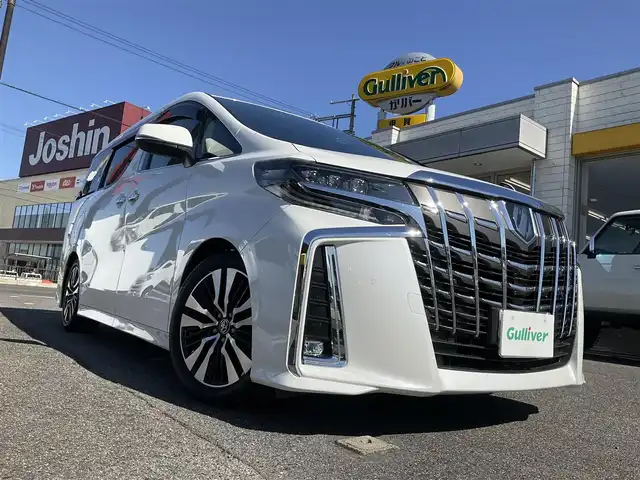 トヨタ アルファード S Cパッケージ 滋賀県 2021(令3)年 3万km ホワイトパールクリスタルシャイン 車検8年9月まで/ファイナルコネクションリミテッドII車高調/トヨタセーフティセンス/ブラインドスポットモニター/パーキングサポートブレーキ/サンルーフ/デジタルインナーミラー/ディスプレイオーディオ/Bluetooth、DVD、CD、Apple CayPlay/バックカメラ/ETC/両側パワースライドドア/純正12.1インチフリップダウンモニター/前ドライブレコーダー/前シートヒーター/ステアリングヒーター/純正3眼LEDヘッドライト/LEDフォグランプ/取扱説明書/保証書