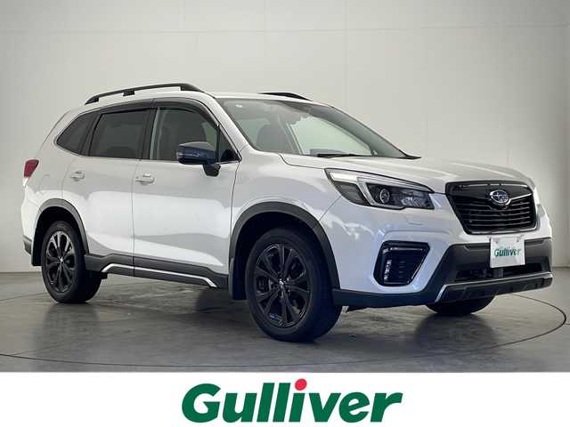 スバル フォレスター スポーツ 宮崎県 2021(令3)年 2.5万km クリスタルホワイトP ワンオーナー/アイサイト/〇プリクラッシュブレーキ/〇ツーリングアシスト/・全車速追従型クルーズコントロール/・車線中央維持・先行車追従操舵機能/〇車線逸脱抑制機能/〇AT誤発進抑制制御/〇AT誤後進抑制制御/〇車線逸脱警報/〇ふらつき警報/〇先行車発進お知らせ/〇定速クルーズコントロール/〇RAB（後退時ブレーキアシスト）/ブラインドスポットモニター/コーナーセンサー/デジタルインナーミラー/純正8インチナビ/フルセグTV/サイド/バックカメラ/ハーフレザーシート/パワーシート/シートヒーター/電動リアゲート/LEDヘッドライト/純正18インチAW/ETC/スマートキー×２/保証書/取扱説明書