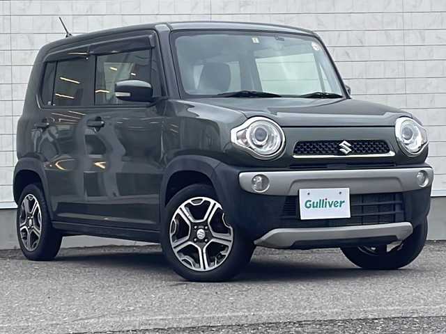 スズキ ハスラー X 福島県 2018(平30)年 5.4万km クールカーキPM 4WD ナビ フルセグTV Bluetooth バックカメラ 衝突軽減ブレーキ ドライブレコーダー ETC シートヒーター オートライト フォグランプ HIDライト スマートキー 横滑り防止