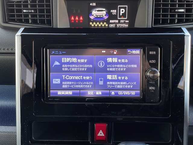 トヨタ タンク カスタムG－T 山口県 2016(平28)年 6.8万km パールホワイトⅢ 純正SDナビ【NSZT-W66T】/・Bluetooth接続/・フルセグTV/・DVD再生機能有/・AM/FM/バックカメラ/ETC/ドライブレコーダー/スマートアシスト/・衝突警報機能/・衝突回避支援ブレーキ機能/・誤発進抑制制御機能/・後方誤発進抑制制御機能/・レーダークルーズコントロール/・車線逸脱警報機能/・先行車発進お知らせ機能/シートヒーター/純正フロアマット/スマートキー/プッシュスタート/スペアキー1本/両側パワースライドドア/純正LEDライト/純正15インチアルミホイール/ドアバイザー/ウィンカーミラー