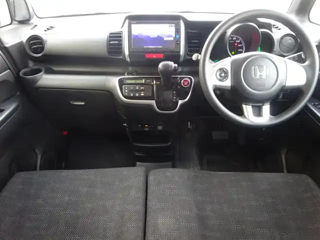 ホンダ Ｎ ＢＯＸ G Lパッケージ 静岡県 2016(平28)年 10万km プレミアムホワイトパールⅡ ワンオーナー/禁煙車/Gathers SDナビ：VXM-174VFXi/（SD/CD/DVD/フルセグ/AM/FM)/ビルトインETC/ステアリングリモコン/電動格納ミラー（ウィンカー付き）/片側パワースライドドア/スマートキー/プッシュスタート/シートバックテーブル/後席サンシェード/バックカメラ/純正フロアマット・バイザー/スペアキー/保証書・取扱説明書