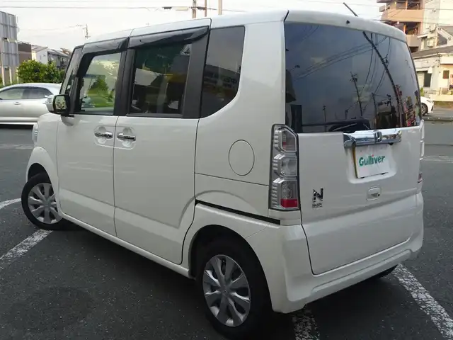 ホンダ Ｎ ＢＯＸ G Lパッケージ 静岡県 2016(平28)年 10万km プレミアムホワイトパールⅡ ワンオーナー/禁煙車/Gathers SDナビ：VXM-174VFXi/（SD/CD/DVD/フルセグ/AM/FM)/ビルトインETC/ステアリングリモコン/電動格納ミラー（ウィンカー付き）/片側パワースライドドア/スマートキー/プッシュスタート/シートバックテーブル/後席サンシェード/バックカメラ/純正フロアマット・バイザー/スペアキー/保証書・取扱説明書