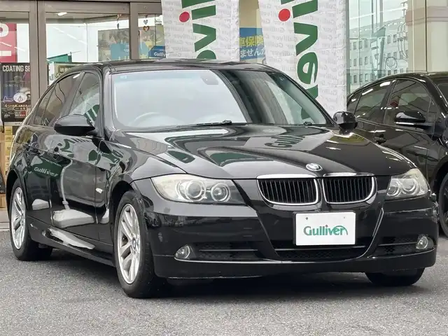 ＢＭＷ ３２０ｉ 岡山県 2008(平20)年 14.5万km ジェットブラック 登録時走行距離144.745km/社外HDDナビ：AVIC-HRV002/バックカメラ/パワーシート（D＋N 席）/ETC/純正16インチアルミホイール/プッシュスタート/スマートキー