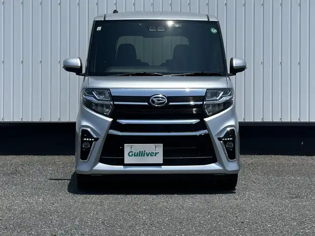 ダイハツ タント カスタム X スタイルセレクション 千葉県 2021(令3)年 0.7万km ブライトシルバーメタリック 純正9インチナビ/(AM FM フルセグTV DVD CD BT)/バックカメラ/衝突被害軽減システム/両側パワースライドドア/横滑り防止装置/ETC/360°ドライブレコーダー/アイドリングストップ/LEDヘッドライト/フォグランプ/オートライト/ウィンカーミラー/電動格納ミラー/純正14インチAW/シートヒーター/シートリフター/プッシュスタート/スマートキー/フロアマット/ドアバイザー/スペアキー/取扱説明書/保証書