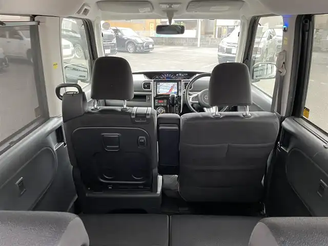 ダイハツ タント カスタム RS SA 静岡県 2014(平26)年 7.9万km ブラックマイカメタリック ワンオーナー/純正SDナビ・フルセグTV/DVD/CD/USB/SD/Bluetooth/バックカメラ/両側パワースライド/スマートアシスト（衝突回避支援システム）/・低速域衝突回避支援ブレーキ機能/・誤発進抑制制御機能/・先行車発進お知らせ機能/・VSC/・TRC/純正エアロ/純正15インチAW/LEDライト/スマートキー/スペアキー/プッシュスタート/新車時保証書/取扱説明書