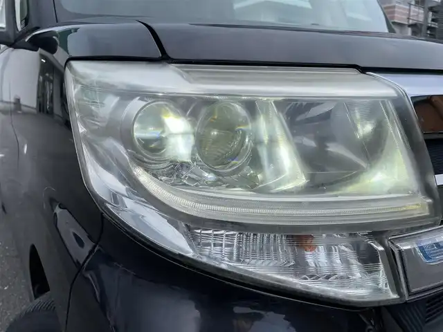ダイハツ タント カスタム RS SA 静岡県 2014(平26)年 7.9万km ブラックマイカメタリック ワンオーナー/純正SDナビ・フルセグTV/DVD/CD/USB/SD/Bluetooth/バックカメラ/両側パワースライド/スマートアシスト（衝突回避支援システム）/・低速域衝突回避支援ブレーキ機能/・誤発進抑制制御機能/・先行車発進お知らせ機能/・VSC/・TRC/純正エアロ/純正15インチAW/LEDライト/スマートキー/スペアキー/プッシュスタート/新車時保証書/取扱説明書