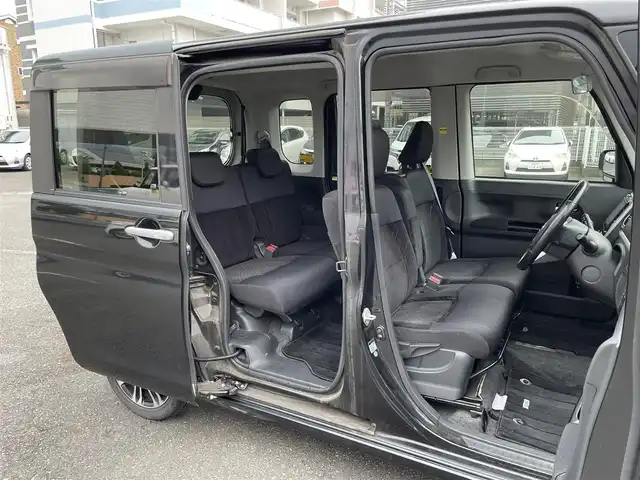 ダイハツ タント カスタム RS SA 静岡県 2014(平26)年 7.9万km ブラックマイカメタリック ワンオーナー/純正SDナビ・フルセグTV/DVD/CD/USB/SD/Bluetooth/バックカメラ/両側パワースライド/スマートアシスト（衝突回避支援システム）/・低速域衝突回避支援ブレーキ機能/・誤発進抑制制御機能/・先行車発進お知らせ機能/・VSC/・TRC/純正エアロ/純正15インチAW/LEDライト/スマートキー/スペアキー/プッシュスタート/新車時保証書/取扱説明書