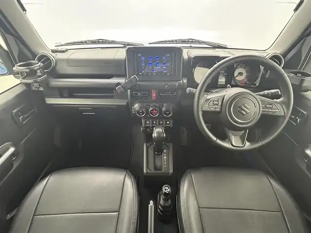 スズキ ジムニー XC 熊本県 2022(令4)年 2.9万km ブリスクブルーメタリック/ブラック2トーンルーフ 社外マフラー　/社外テール　/社外ナビSL3122NV（ＣＤ・ＤＶＤ・フルセグ・ＢＴ・ＳＤ）/ミラー型社外前後ドライブレコーダー　/ＥＴＣ　/前席シートヒーター　/クルーズコントロール/スズキセーフティサポート/・デュアルセンサーブレーキサポート/・誤発進制御機能/・車線逸脱警報機能/・ふらつき警報機能/・ハイビームアシスト/・先行車発進お知らせ機能/・標識認識システム/横滑り防止/ダウンヒルアシスト/アイドリングストップ/純正フロアマット/WORK16インチAW/オートライト/LEDヘッドライト/フォグランプ/スマートキー/プッシュスタート/スペアキー1本/保証書/取扱説明書