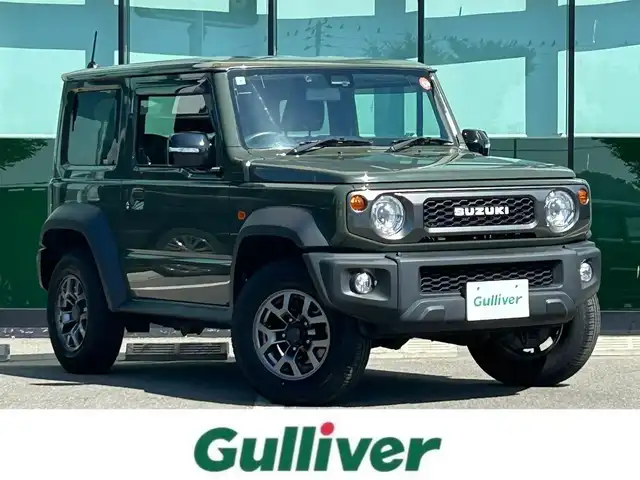 スズキ ジムニー シエラ JC 和歌山県 2019(平31)年 4.7万km ジャングルグリーン 5MT/社外8インチナビ/フルセグTV/衝突軽減ブレーキ/クルーズコントロール/純正フロアマット/純正アルミホイール/LEDヘッドライト/オートライト