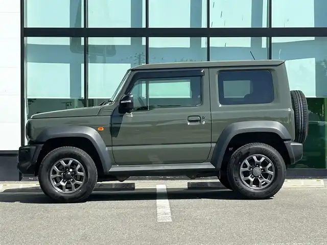 スズキ ジムニー シエラ JC 和歌山県 2019(平31)年 4.7万km ジャングルグリーン 5MT/社外8インチナビ/フルセグTV/衝突軽減ブレーキ/クルーズコントロール/純正フロアマット/純正アルミホイール/LEDヘッドライト/オートライト