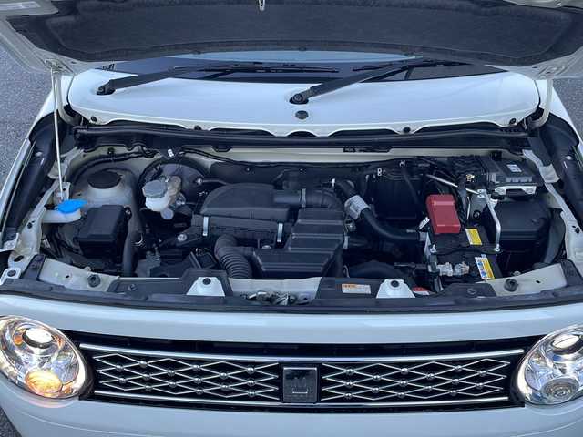 スズキ ラパン X 山口県 2022(令4)年 3.7万km ピュアホワイトP ワンオーナー/純正ディスプレイオーディオ/・Bluetooth接続オーディオ/・USB接続/・Apple CarPlay/・Android　Auto/バックカメラ/ETC/スズキセーフティサポート/・デュアルセンサーブレーキサポート/・誤発進抑制制御/・車線逸脱警報/・ふらつき警報機能/・先行車発進お知らせ機能/・後退時ブレーキサポート/・後方誤発進抑制制御/・リヤパーキングセンサー/純正LEDヘッドライト/オートライト/プッシュスタート/スマートキー/スペアキー有/取扱説明書/保証書